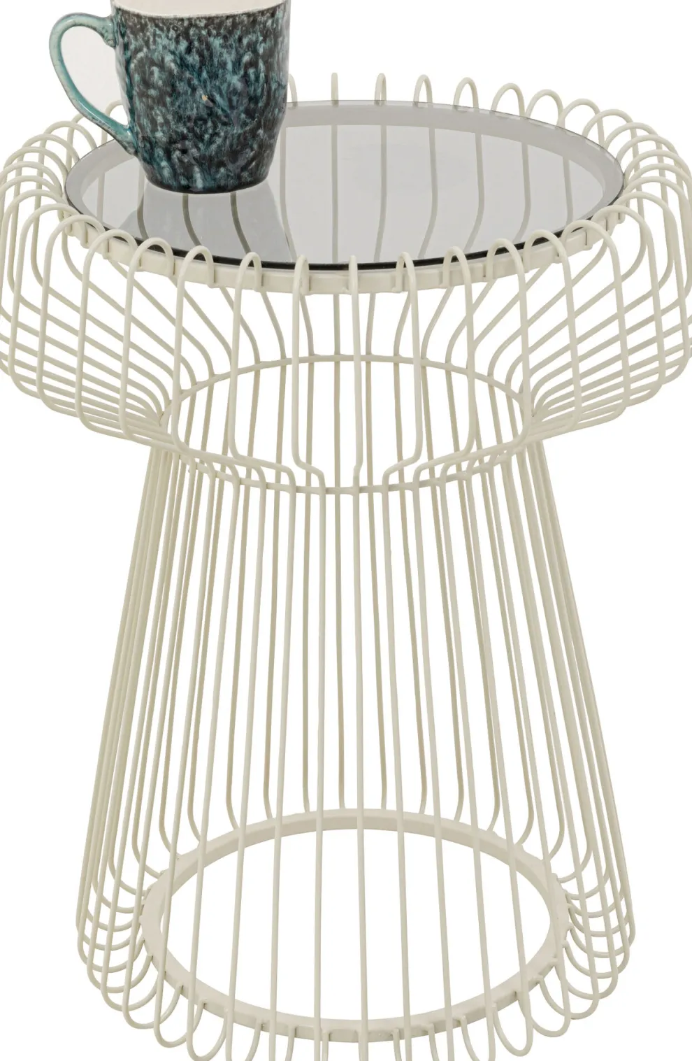 Bijzettafel Lisboa Wit 38cm