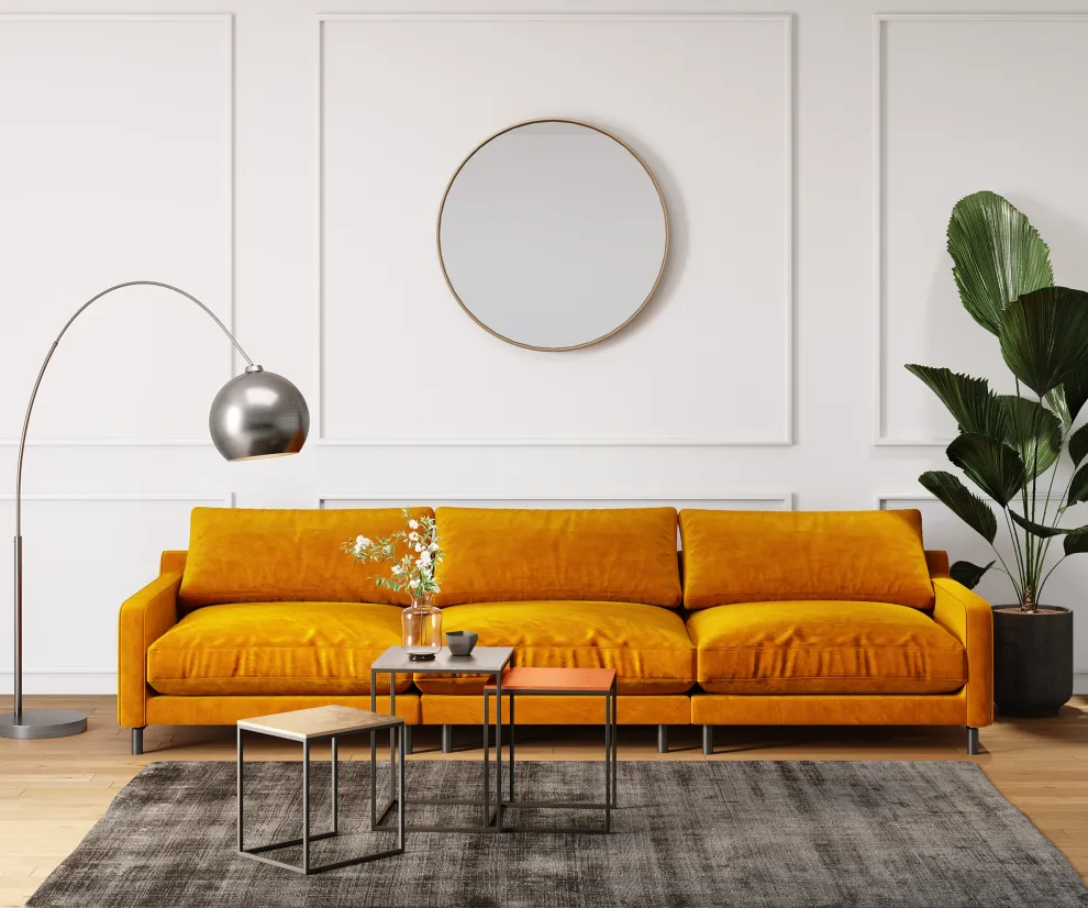 Bijzettafel Loft Vierkant Vintage (3-delig) 41x41cm