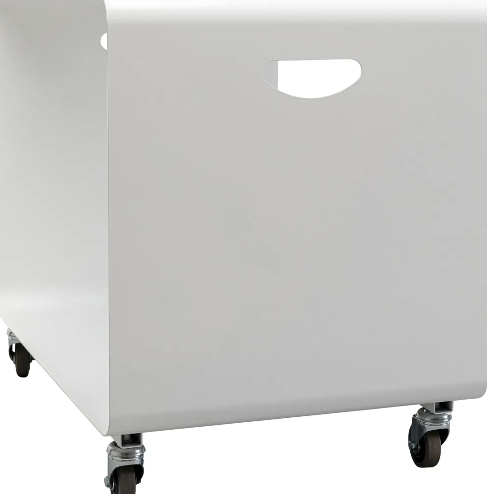 Bijzettafel Lounge M White 60x40cm