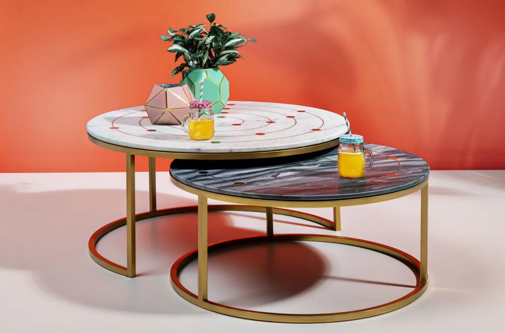 Bijzettafel Mystic Rond (2-delig) Ø90cm