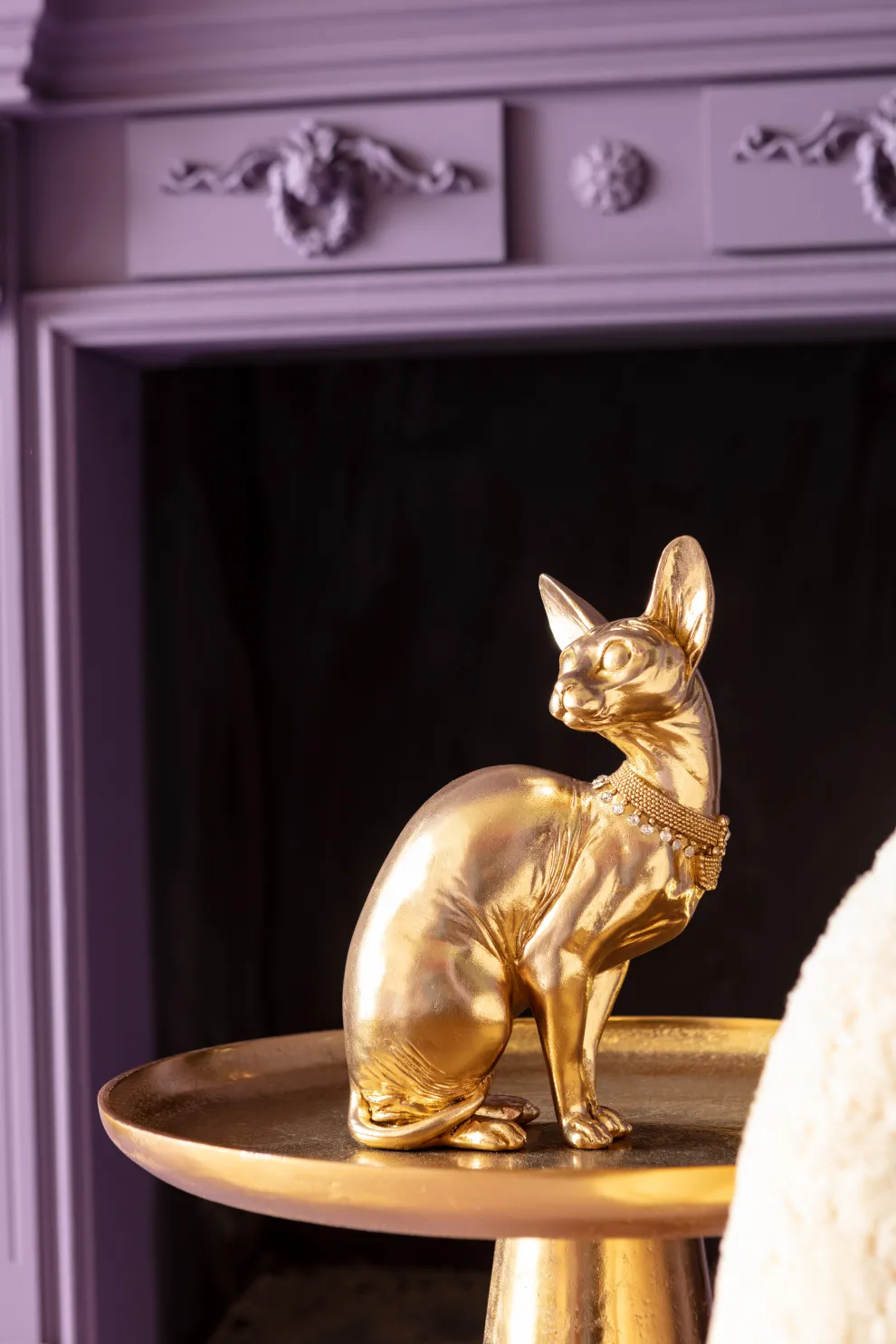 Bijzettafel Plateau Uno Messing Ø45cm