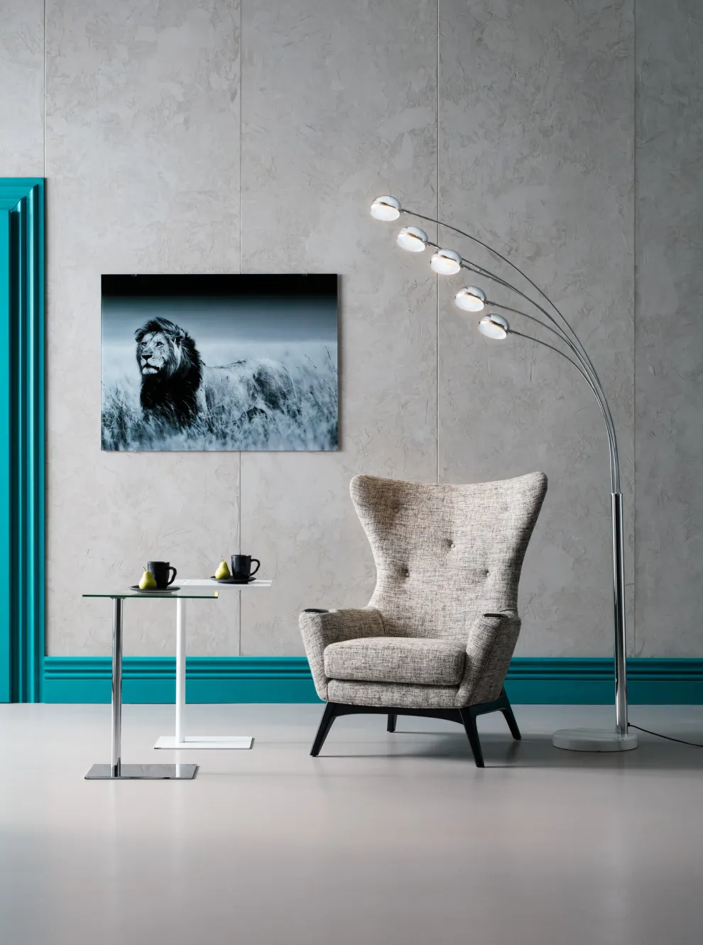 Bijzettafel West Coast Chroom