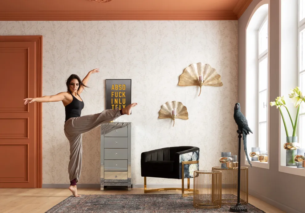 Bijzettafel Wire Koper (2-delig) Ø44cm