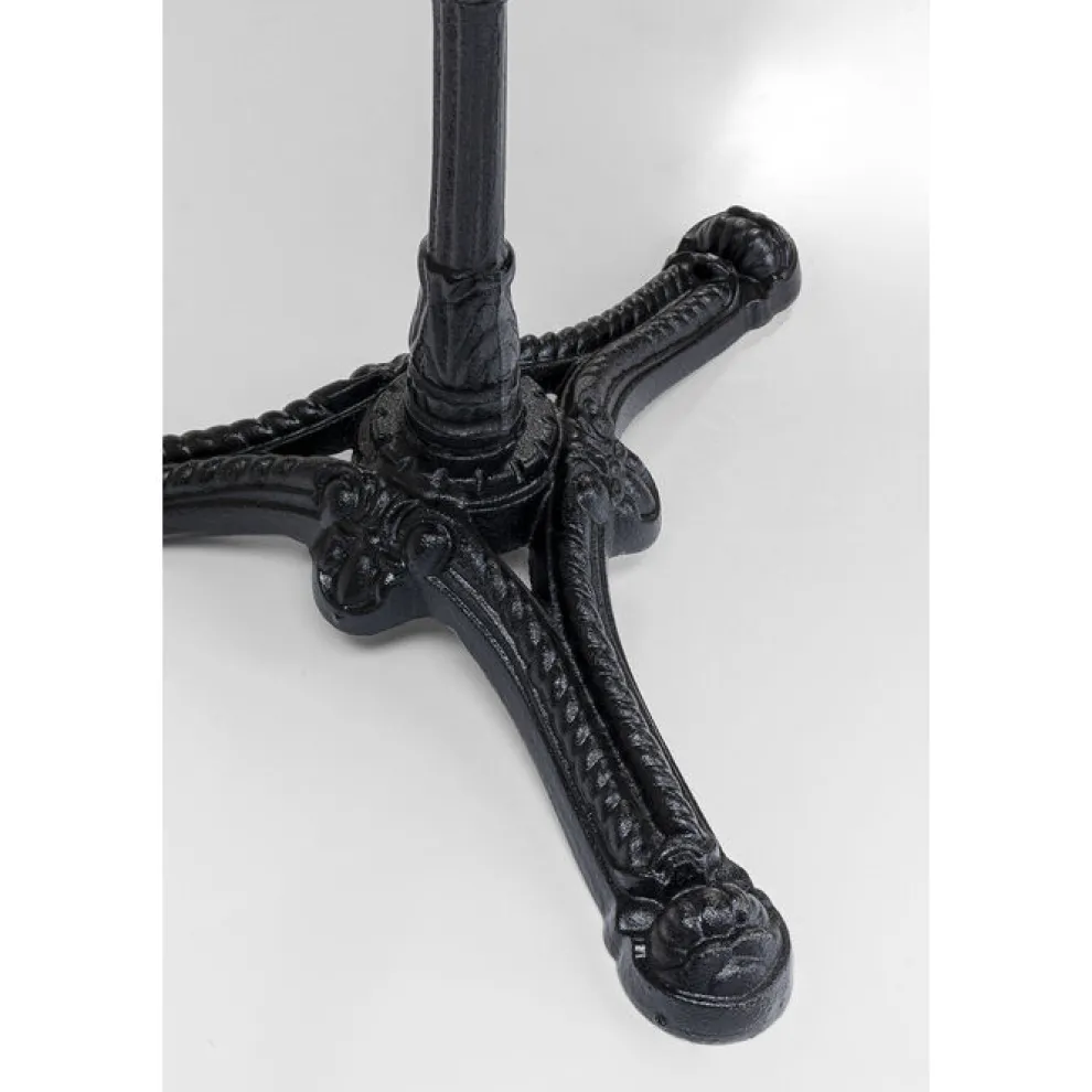 Bistro Tafel Kaffeehaus Rim Vierkant Zwart 60x60cm