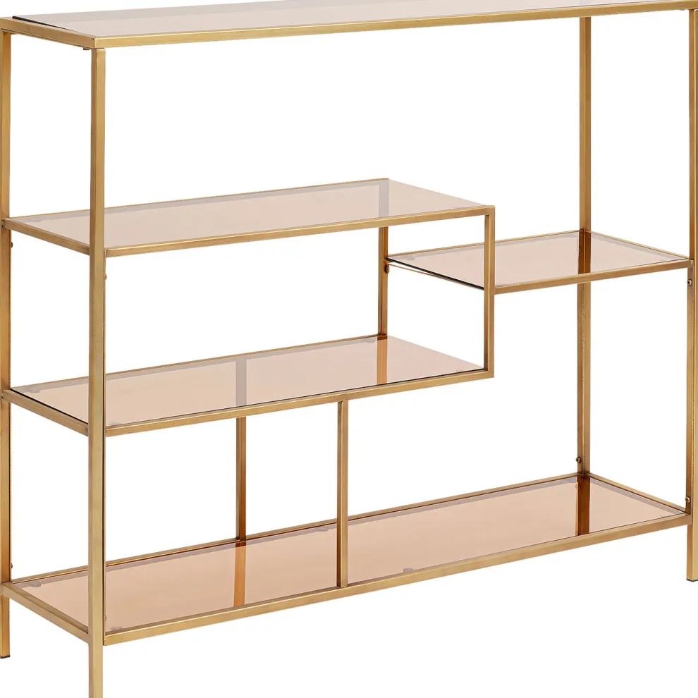 Boekenkast Loft Goud 100x115cm