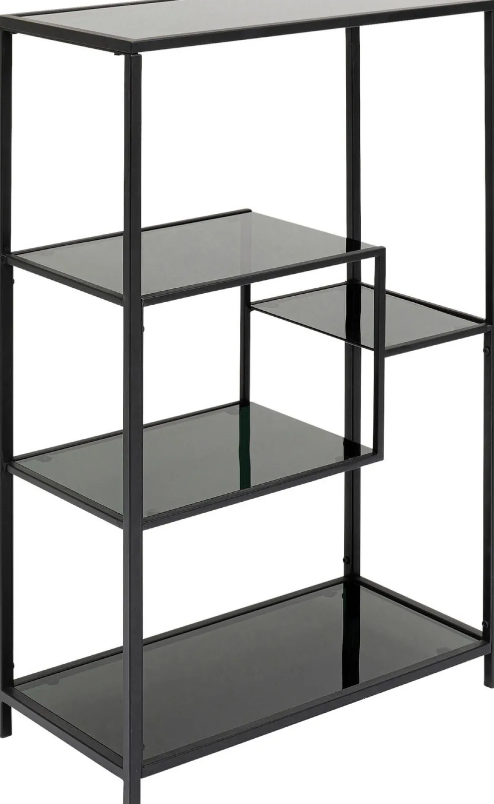 Boekenkast Loft Zwart 100x60cm