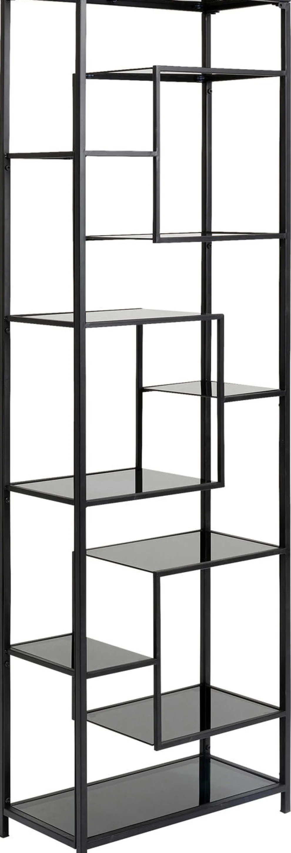 Boekenkast Loft Zwart 195x60cm