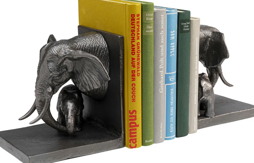 Boekensteun Elephant Family (Set Van 2)