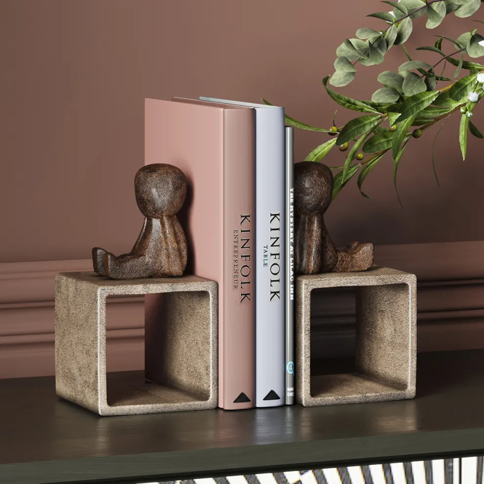 Boekensteun Little Males (Set Van 2)