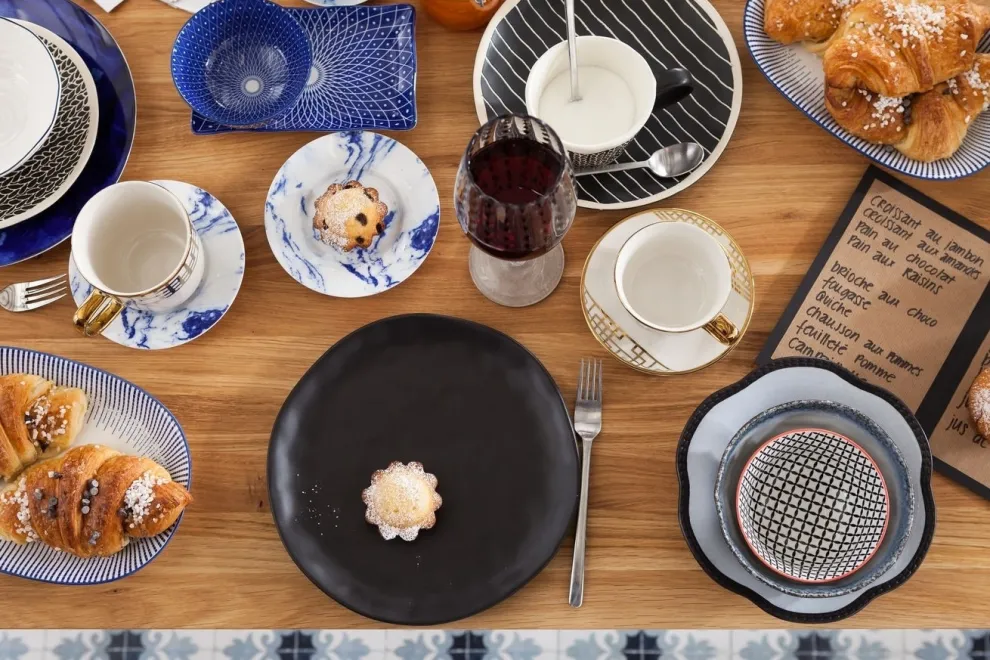 Bord Organic Zwart Ø26cm