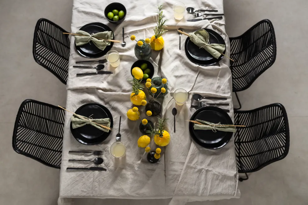 Bord Organic Zwart Ø26cm