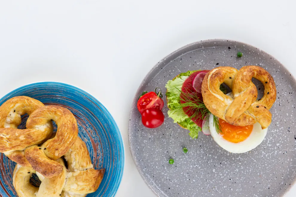 Bord Swirl Blauw Ø19cm