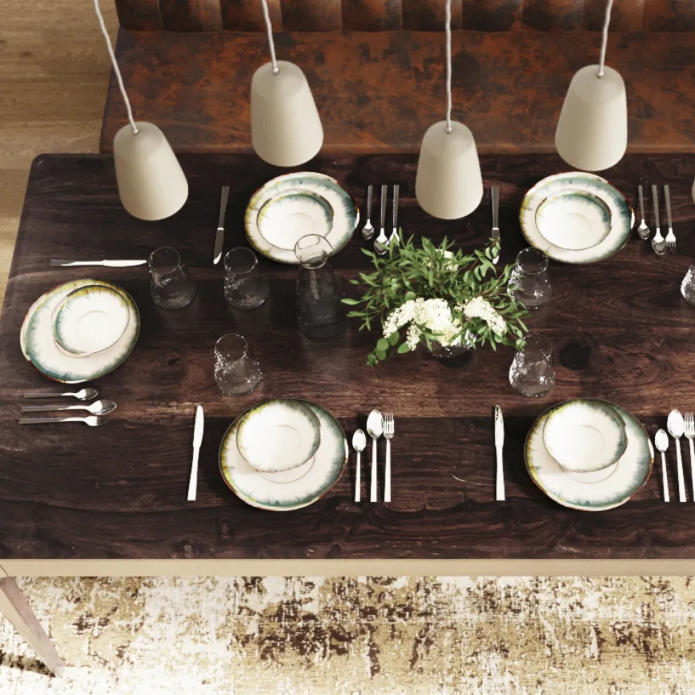 Bord Tief Laguna Blauw Ø20cm