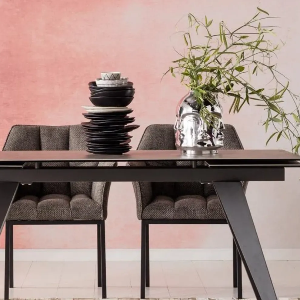 Bord Tief Organic Zwart Ø22cm