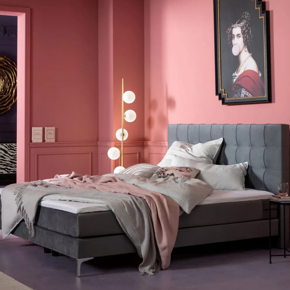 Boxspringbed Benito Star Grey 160x200cm