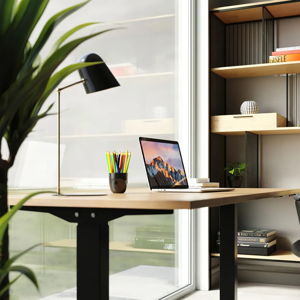 Bureau Office Jackie Eik Zwart 160x80cm