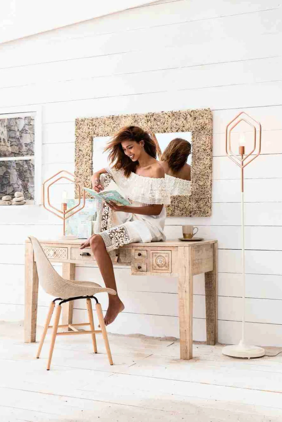 Bureau Puro 135x60cm 6 Lades