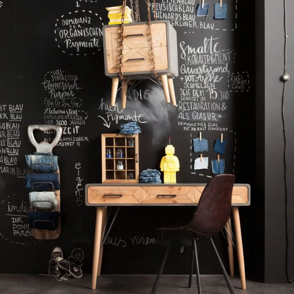 Bureau X Factory 120x60cm 3 Lades