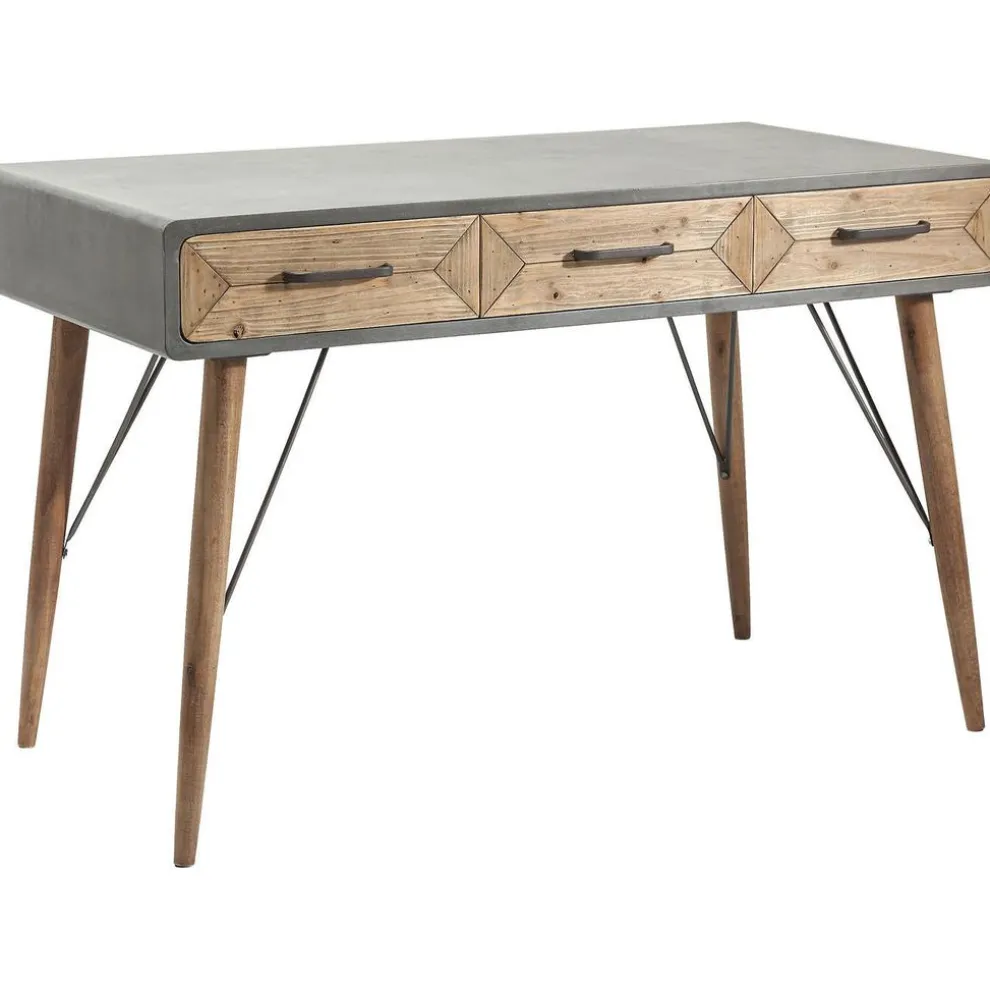 Bureau X Factory 120x60cm 3 Lades