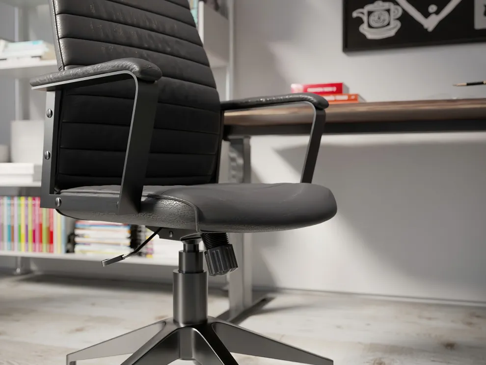 Bureaustoel Labora Hoog Zwart