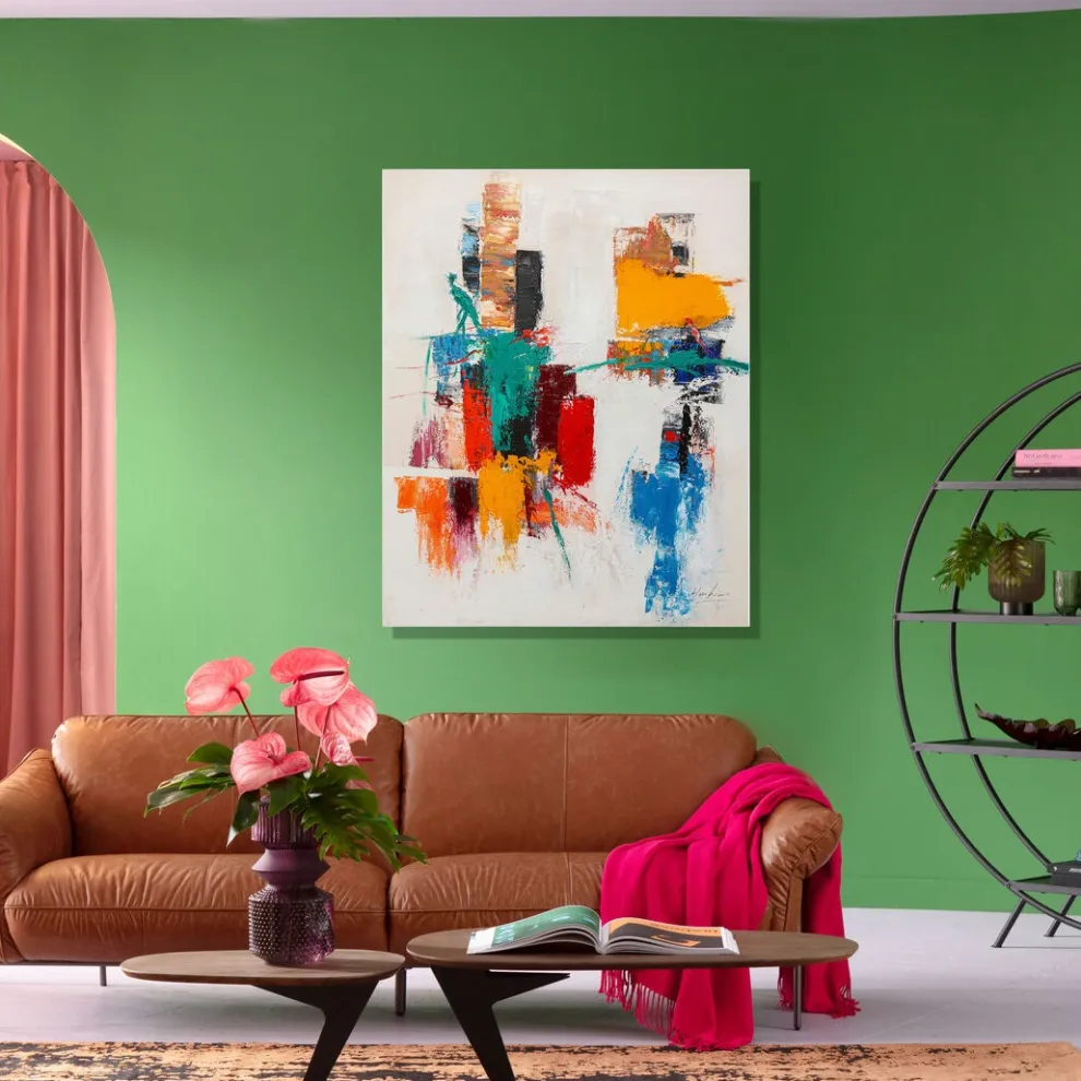 Canvas Be Happy 150x120cm