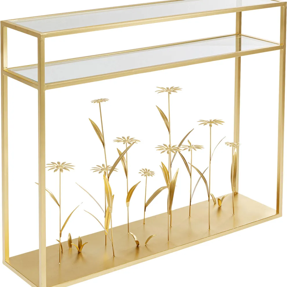 Console Flower Meadow Goud 100cm