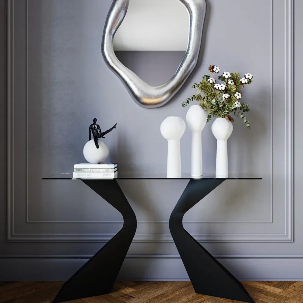 Console Gloria Zwart 140x81cm