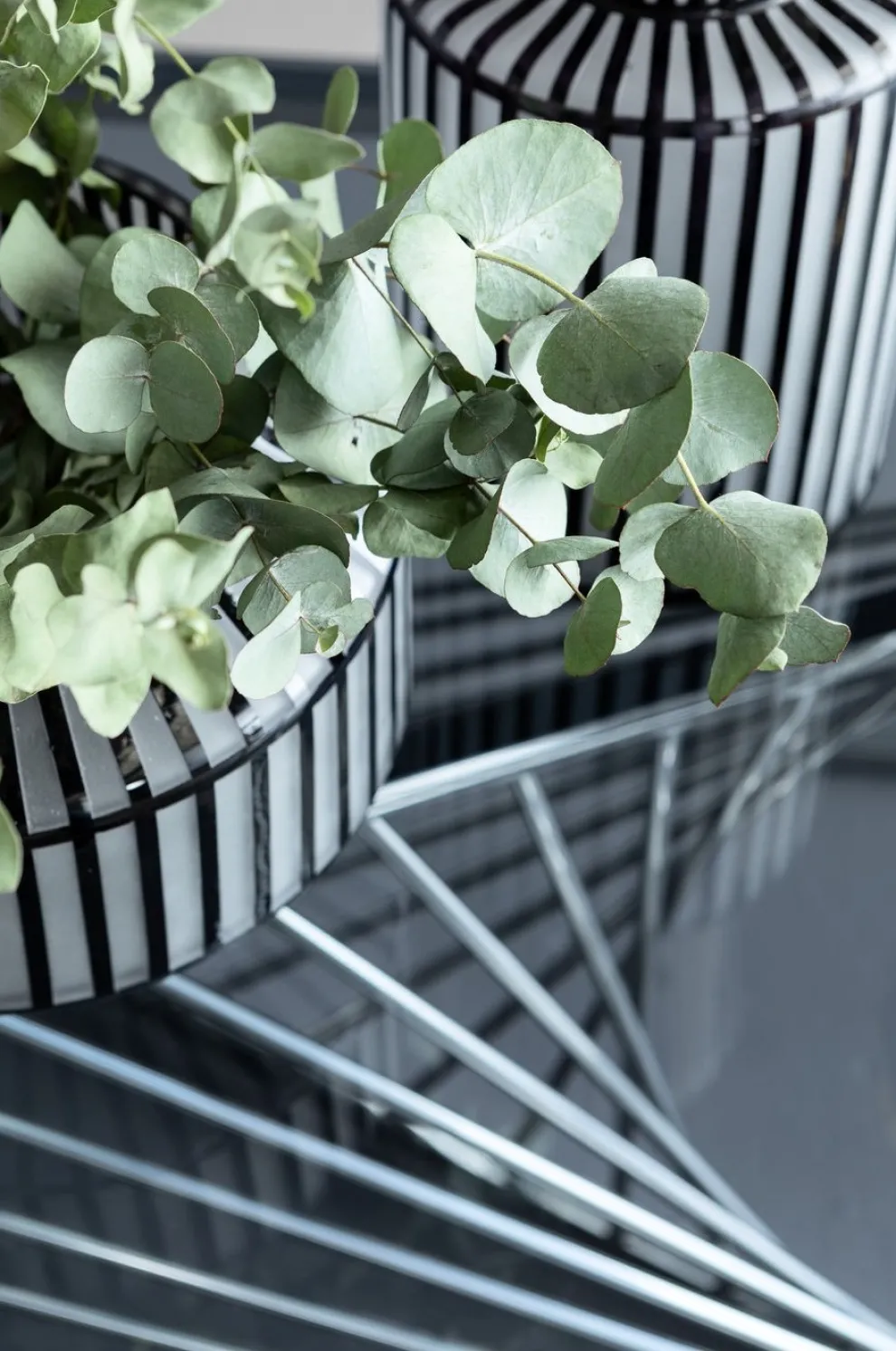 Console Laser Zilver Helder Glas 120x40cm