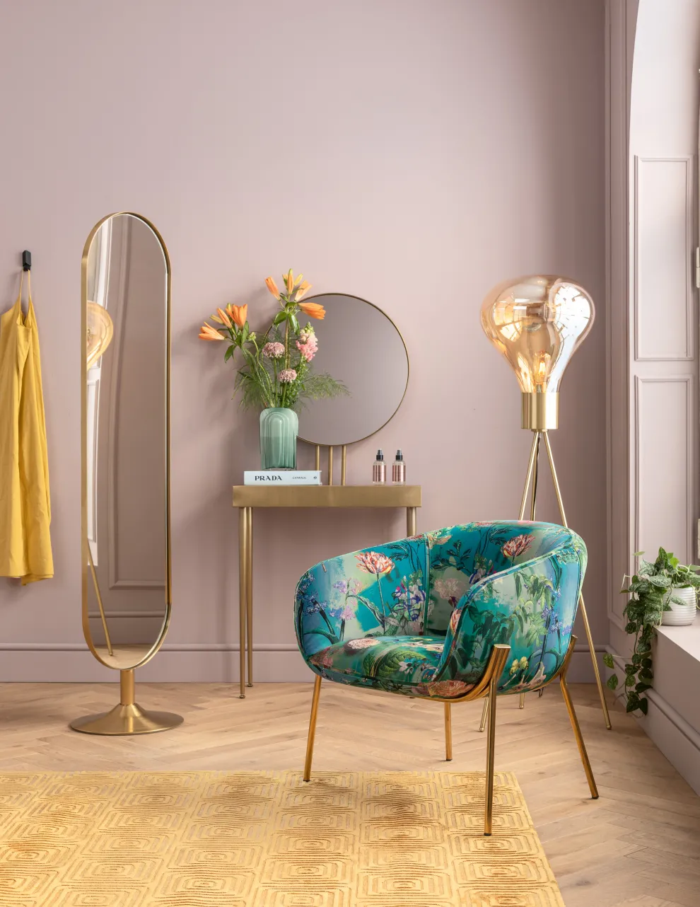 Console Met Spiegel Curve Art 153x70cm