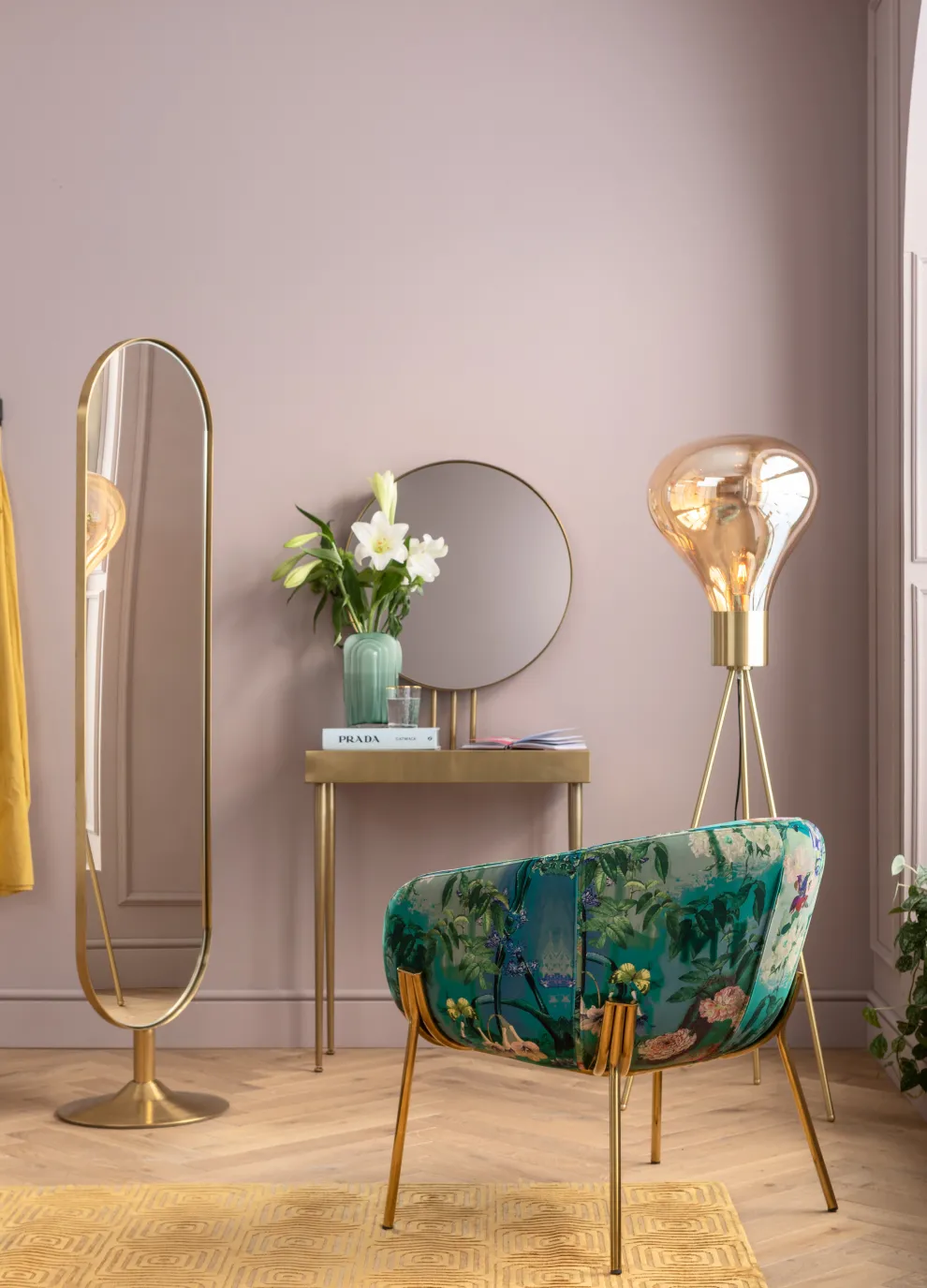 Console Met Spiegel Curve Art 153x70cm