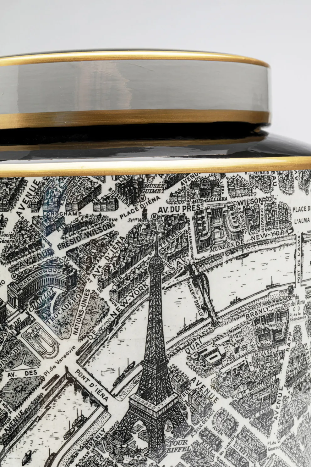Deco Pot Streets Of Paris 22cm