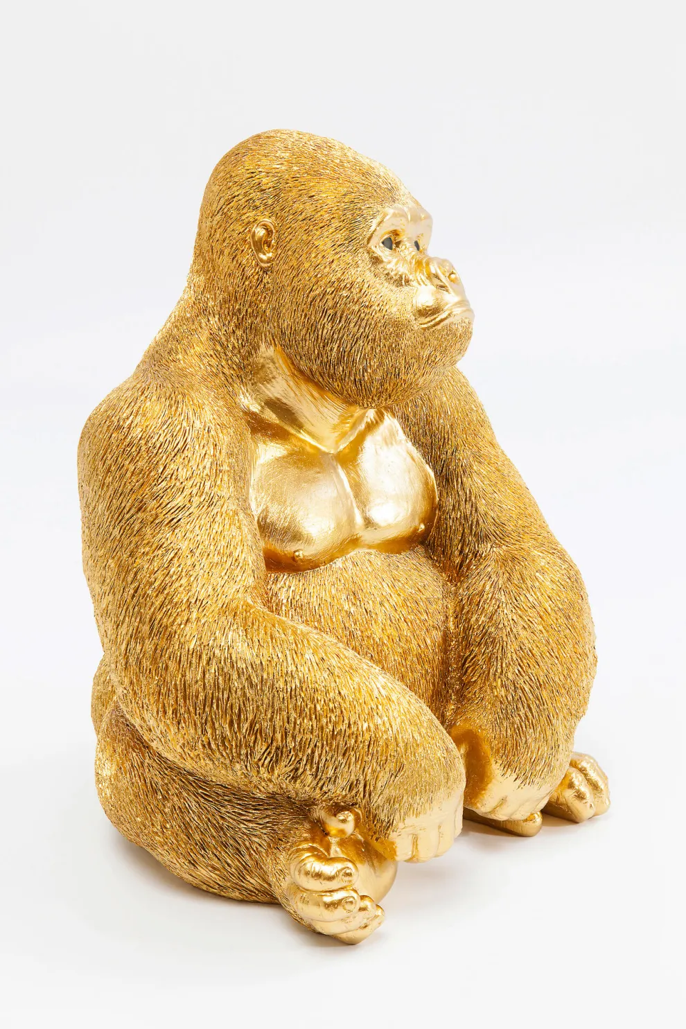 Decofiguur Aap Gorilla Side Medium Goud