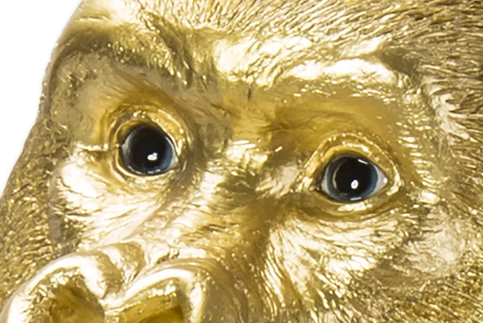 Decofiguur Aap Gorilla Side Medium Goud