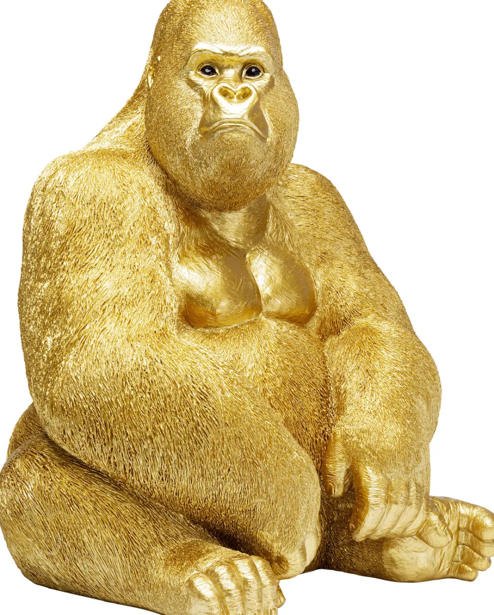 Decofiguur Aap Gorilla Side XL Goud