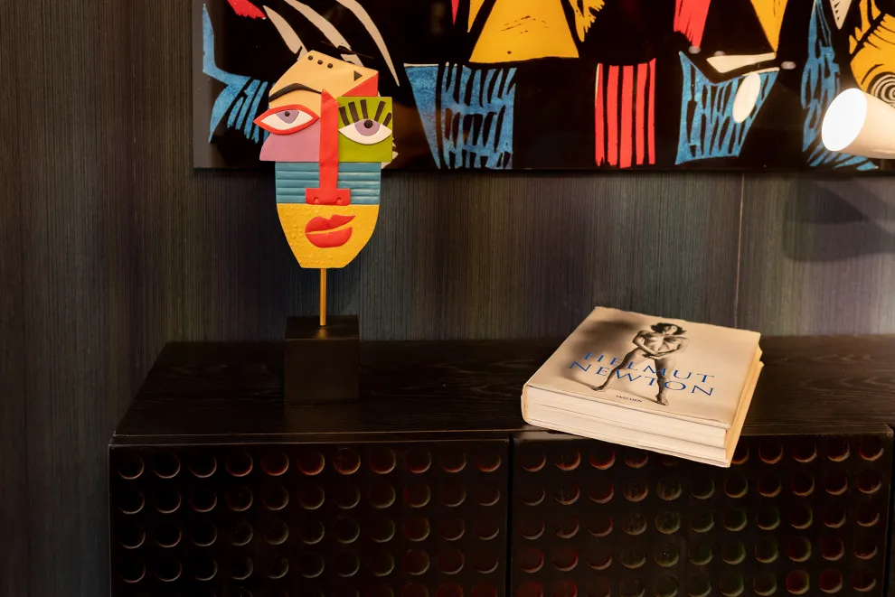 Decofiguur Abstract Face Multicolour 52cm