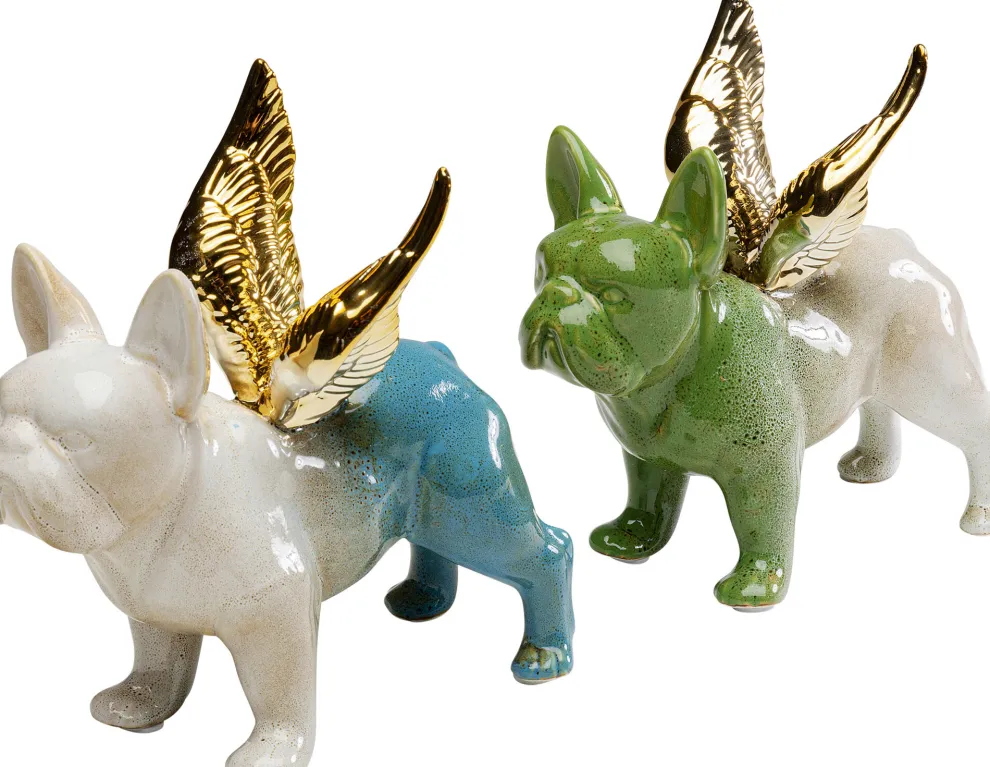 Decofiguur Angel Wings Dog Assorted
