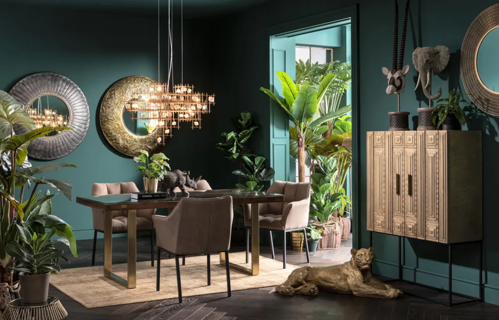 Decofiguur Antilope Head Pearls 124cm