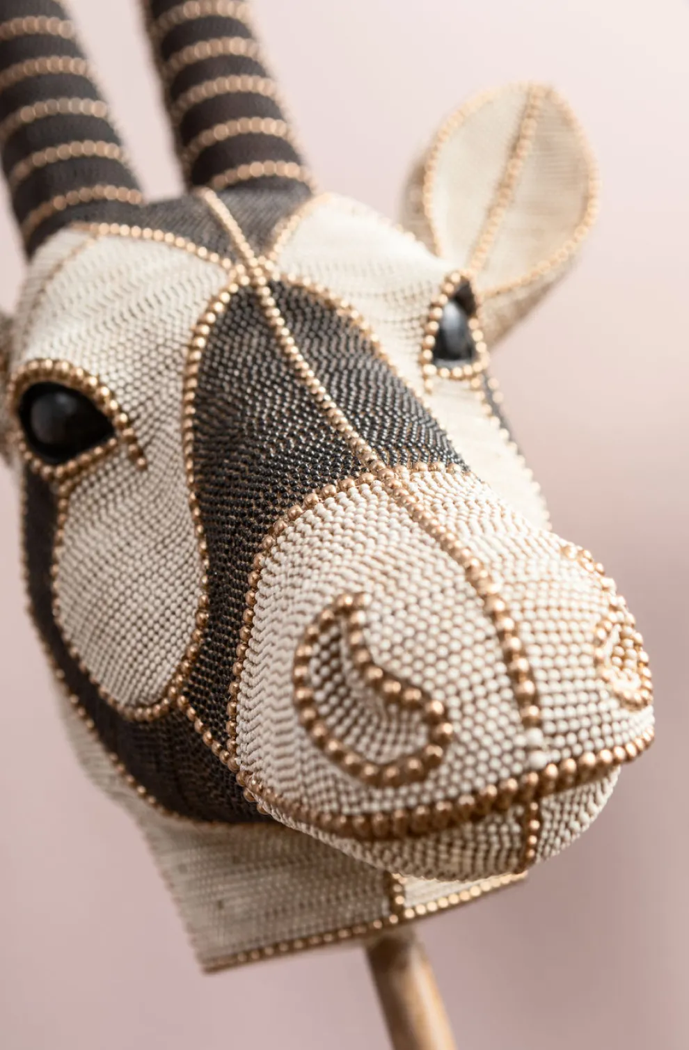 Decofiguur Antilope Head Pearls 124cm