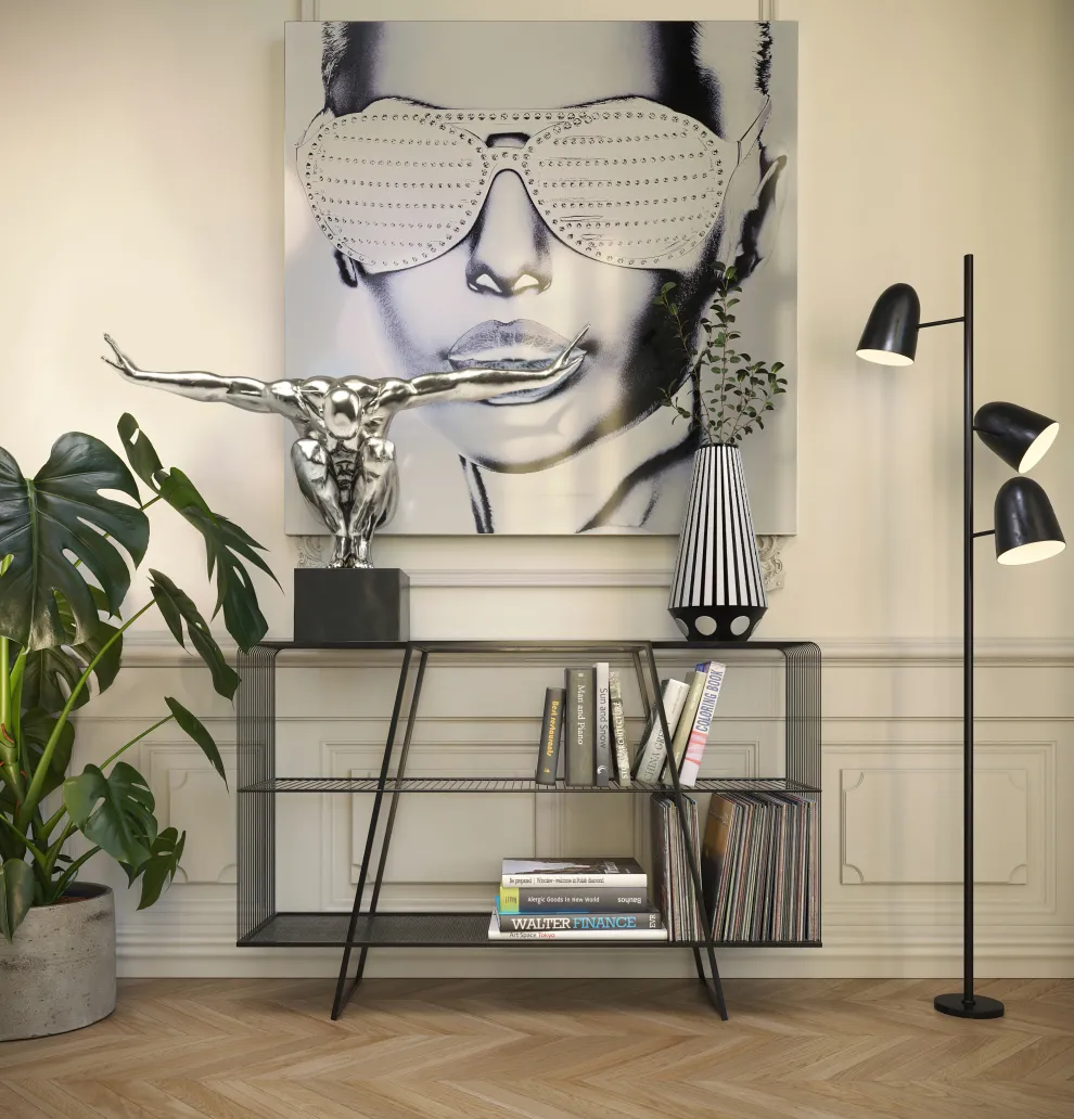 Decofiguur Atleet XL Zilver