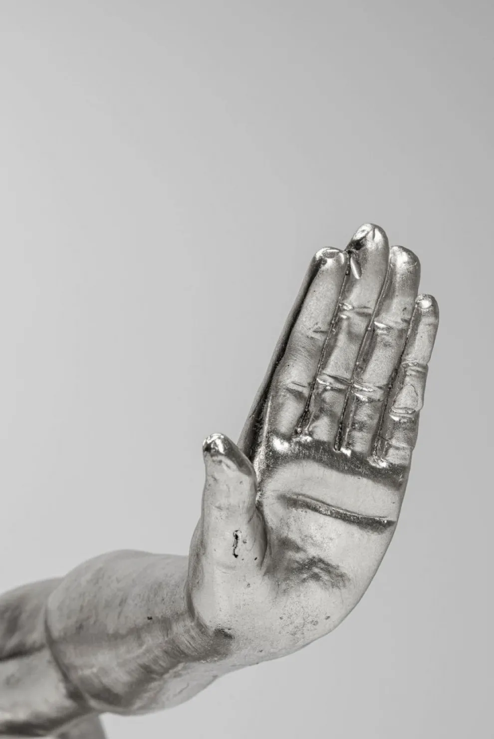 Decofiguur Atleet XL Zilver