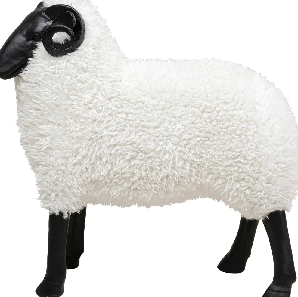 Decofiguur Bathilde Ram White 78cm