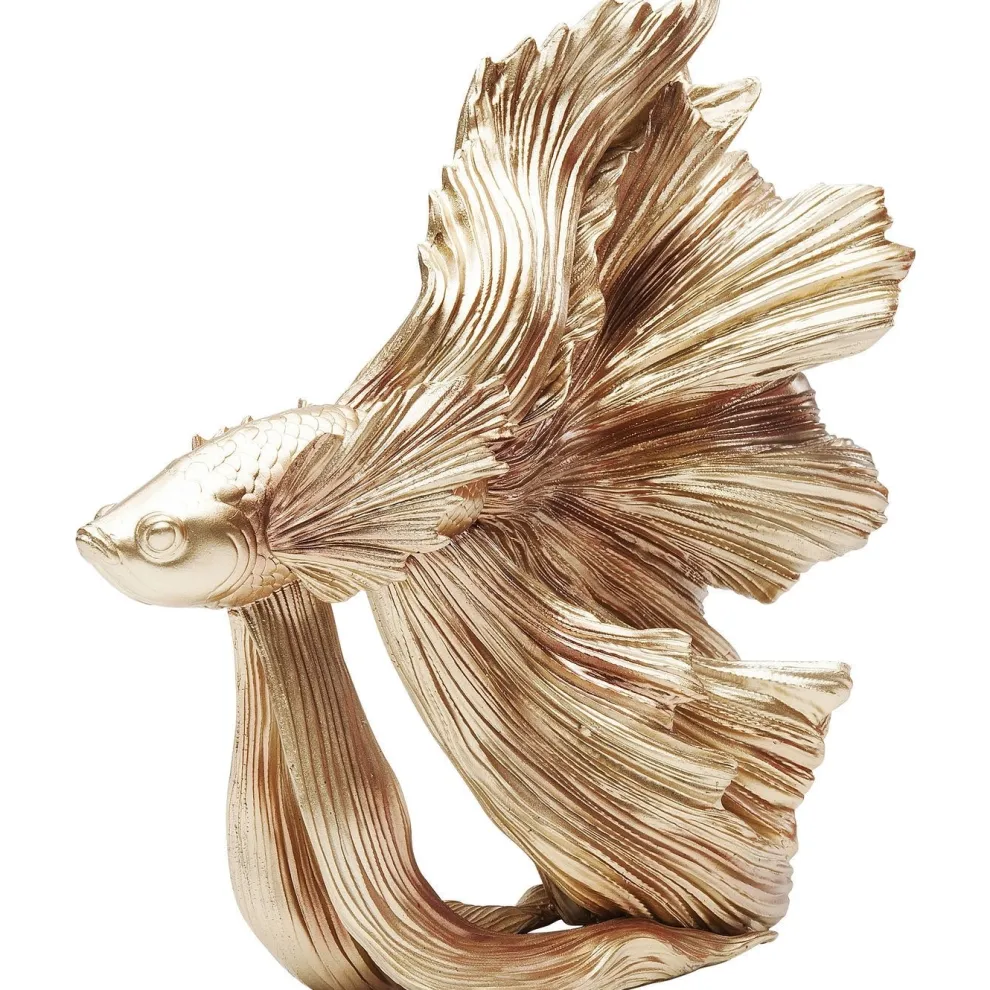 Decofiguur Betta Fish Goud Klein