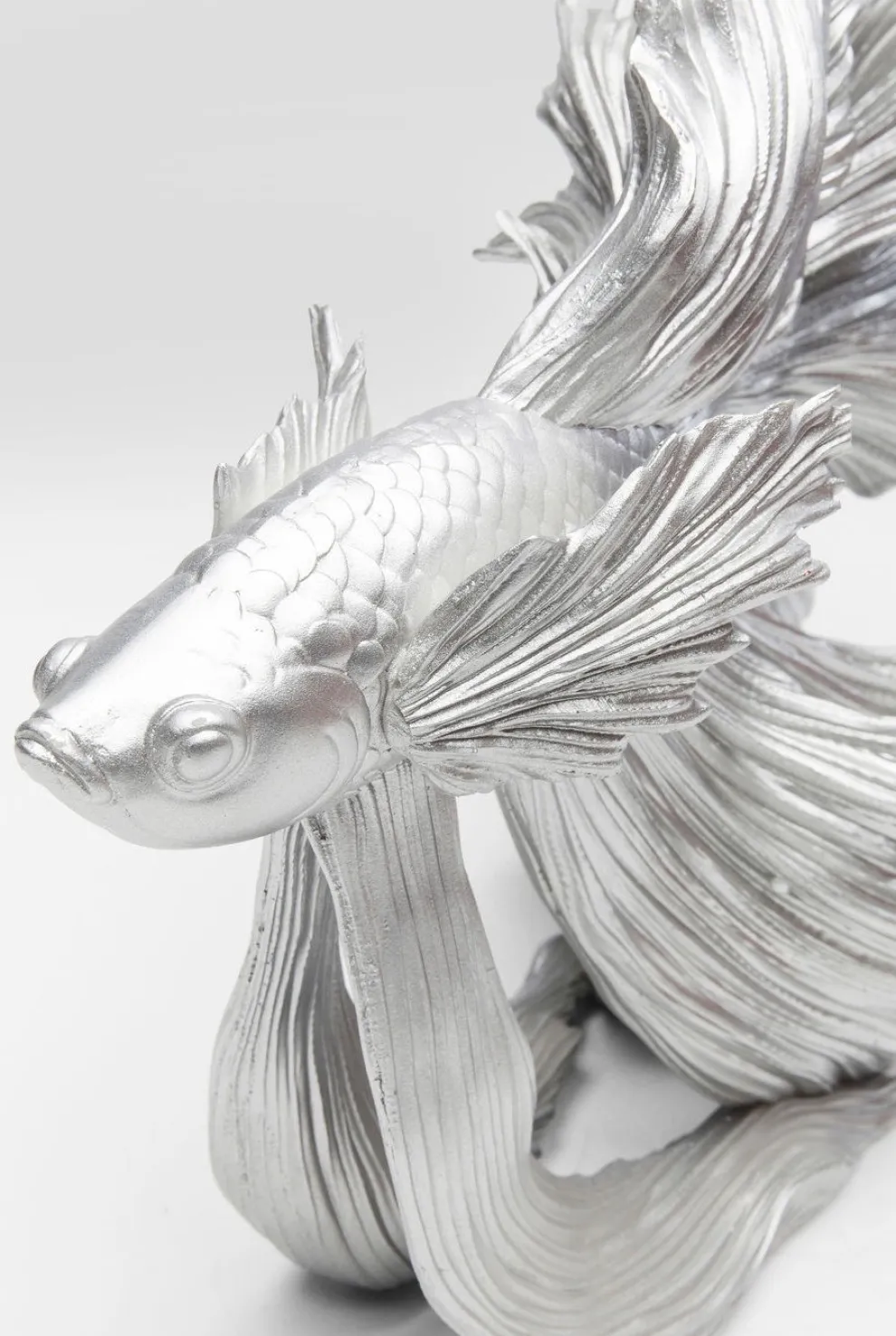 Decofiguur Betta Fish Zilver Klein