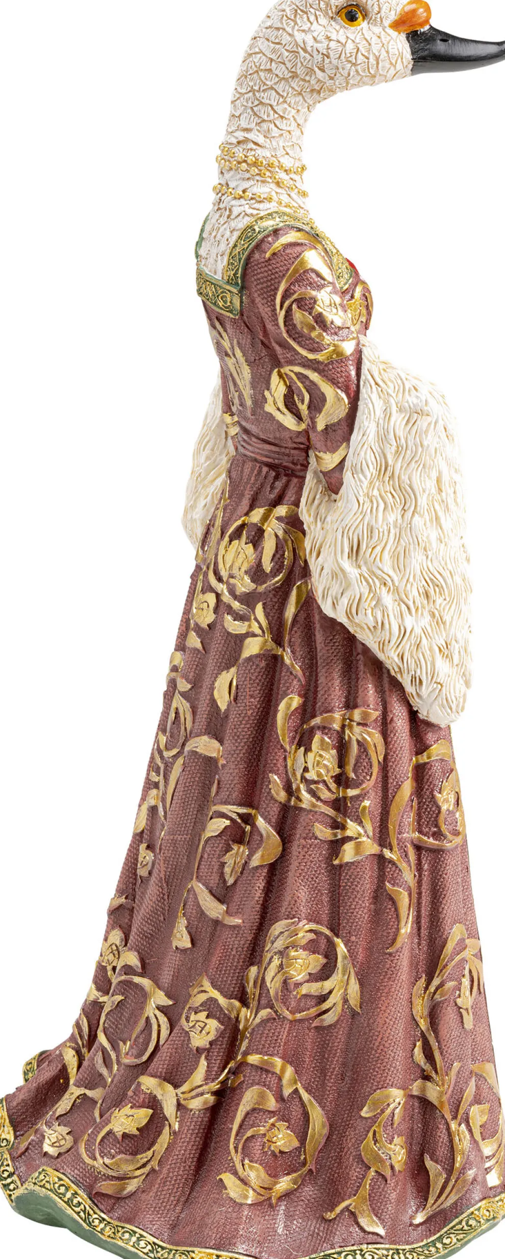 Decofiguur Bird Lady Duck White 31cm