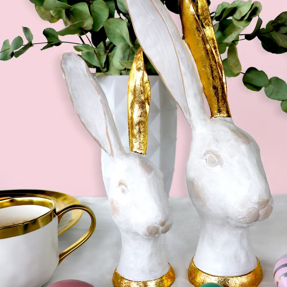 Decofiguur Bunny Goud 30cm