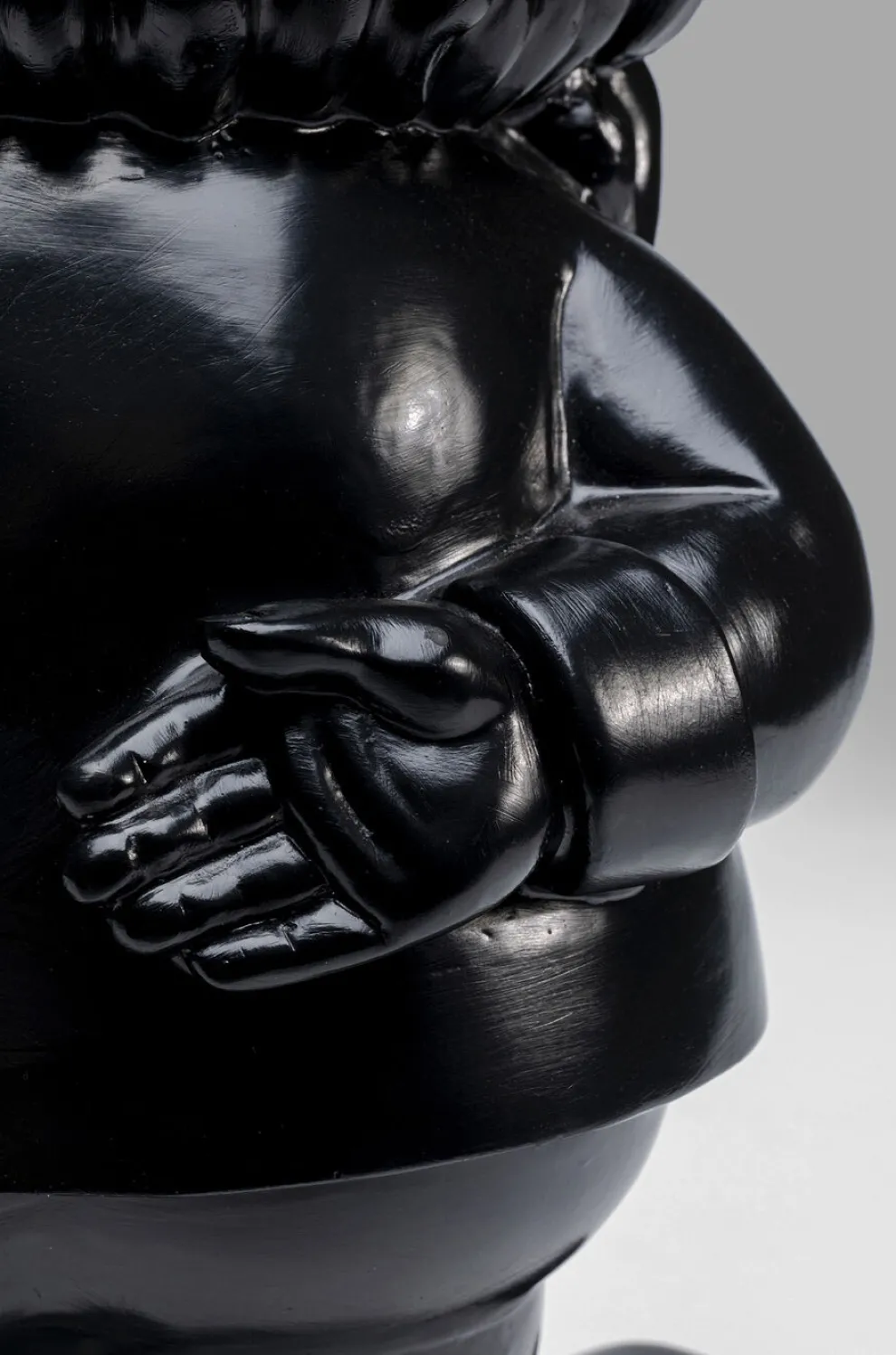 Decofiguur Dwerg Staand Zwart Goud 46cm