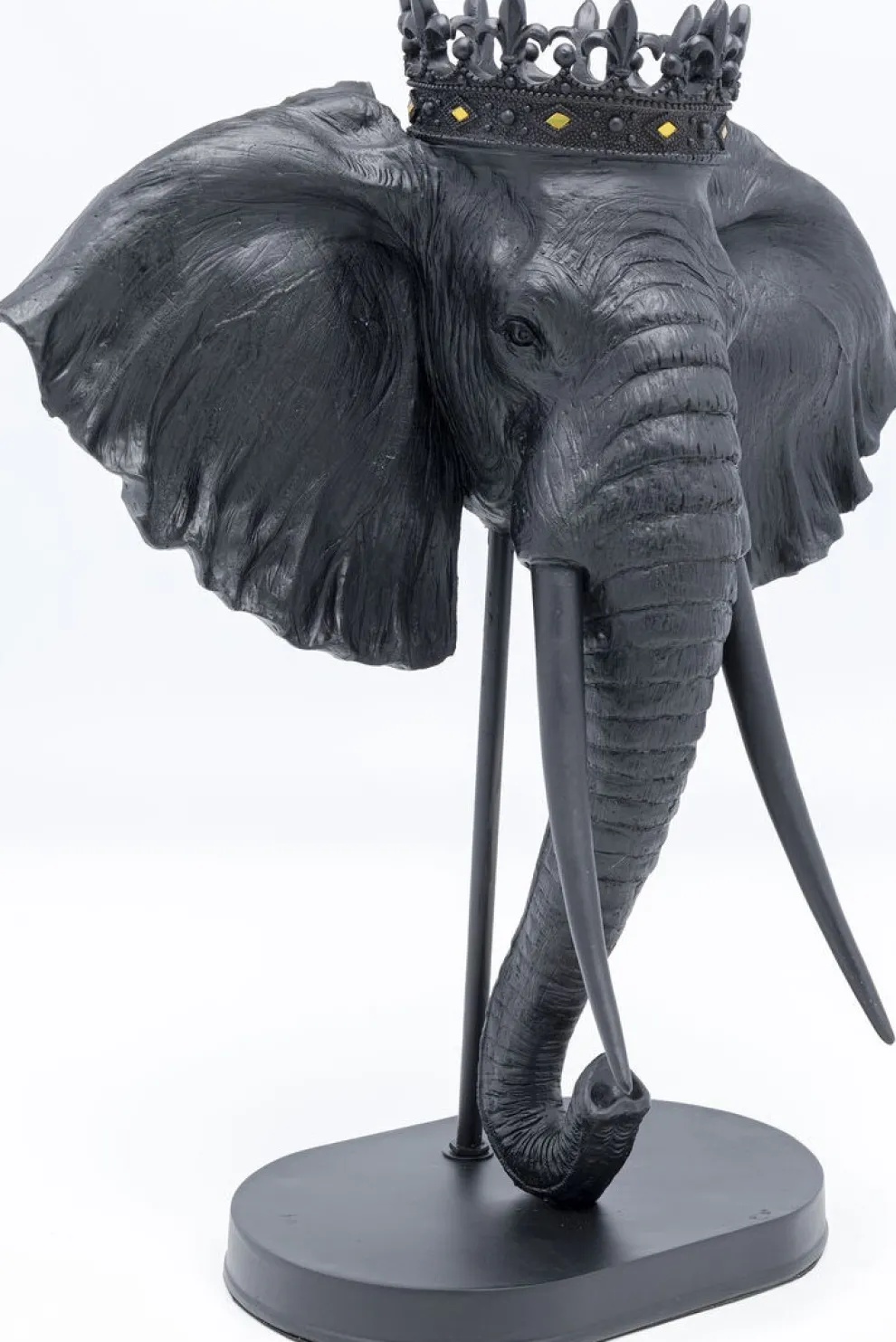 Decofiguur Elephant Royal Black 57cm