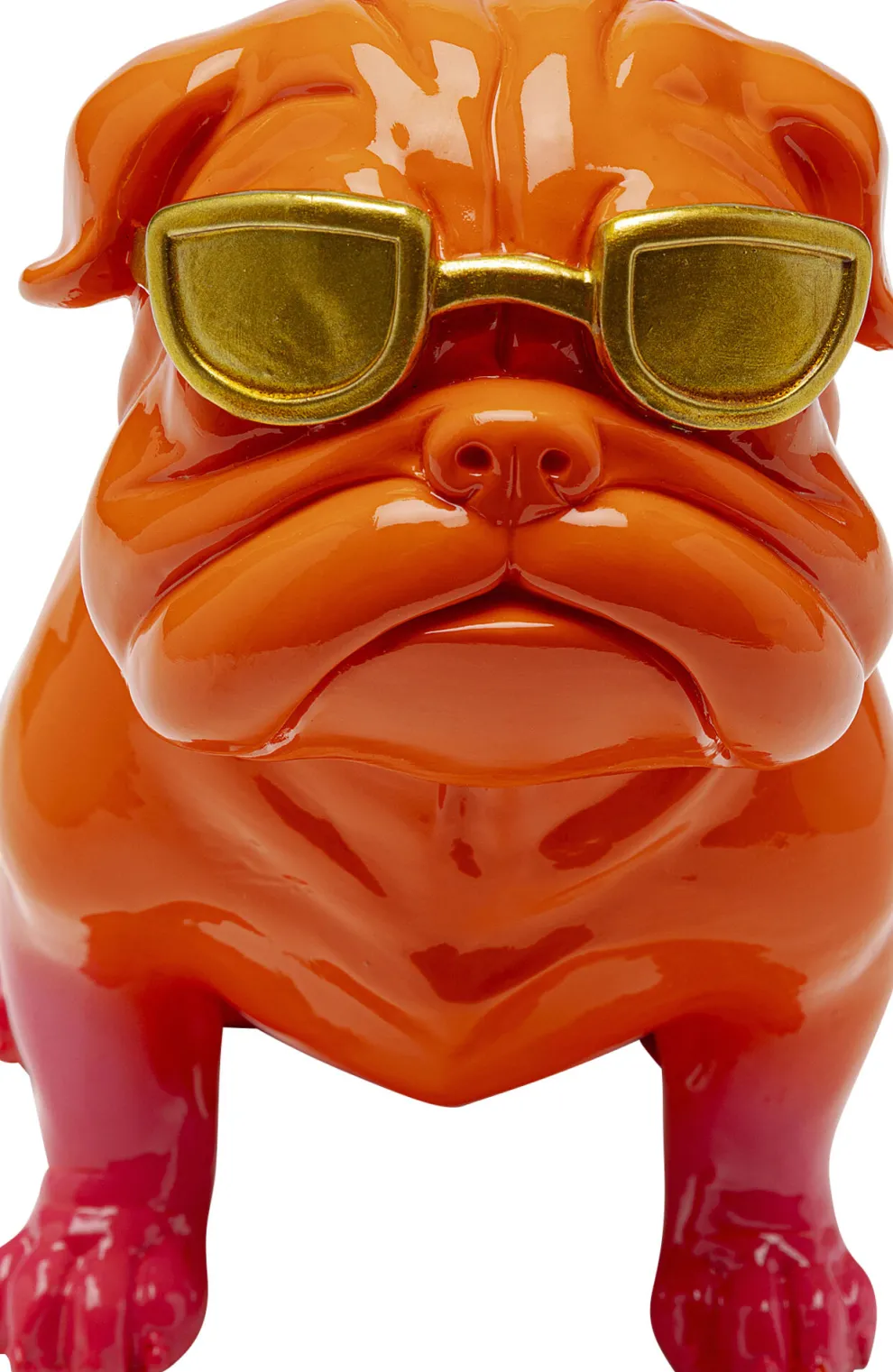 Decofiguur Fashion Dog Pink 37cm