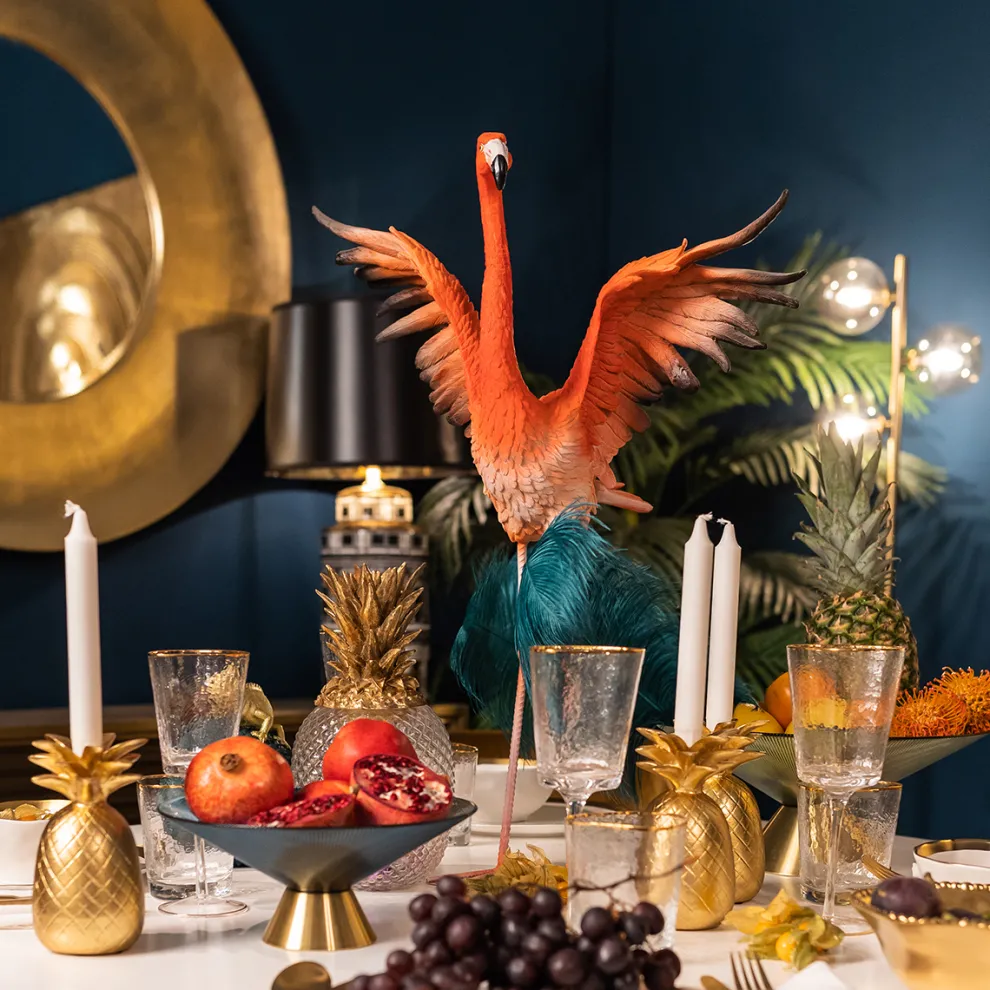 Decofiguur Flamingo Road Fly 66cm