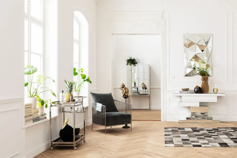 Decofiguur Flower Skull 22cm